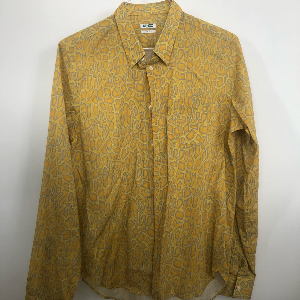Rare Kenzo Animal Print Dress Shirt US 42 or 16.5